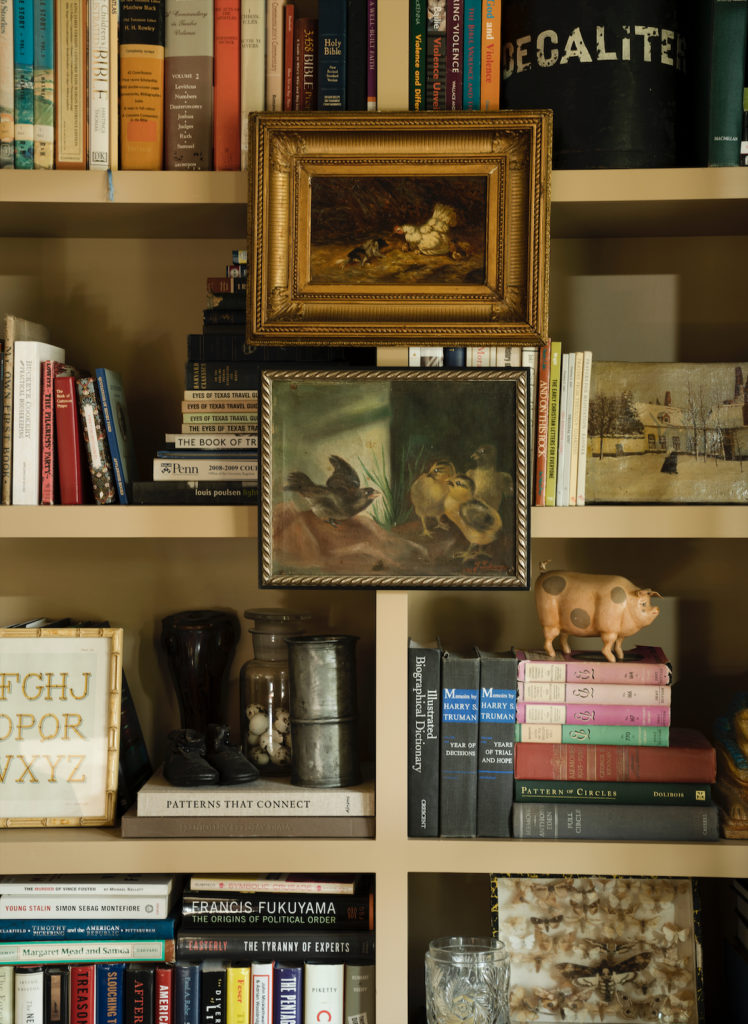 Brown’s trove of books and mementos. (Photo by Jack Thompson)