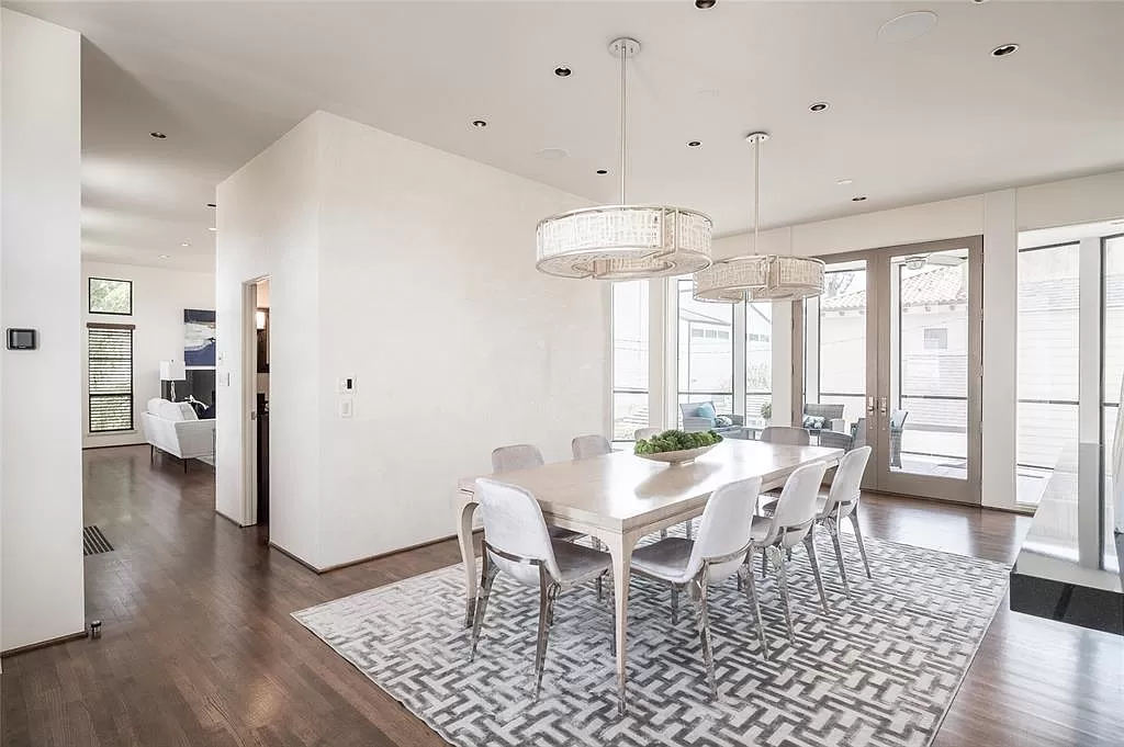 The home reflects an open-concept layout, providing space for its new owners to flow comfortably and easily from room to room. 