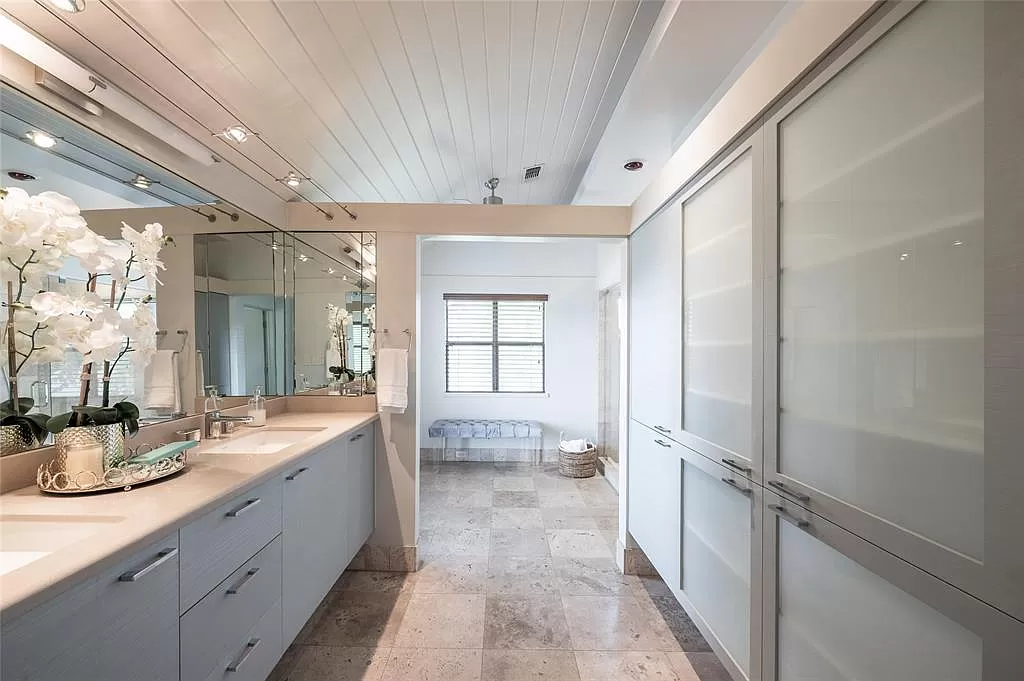 Every detail, including the tile in the bathrooms, reflects luxury.