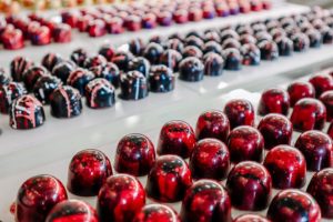 Hand-painted candies from Kate Weiser Chocolate.