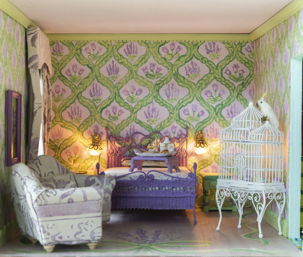 Courtnay Elias' dollhouse, created for A Shelter for Cancer Families' gala auction, answers every little girl's dream.  (Photo by Claudia Casbarian for Julie Soefer)