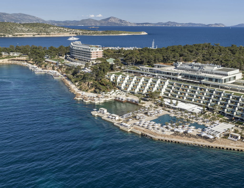 Perched along the Athens Riviera, the Four Seasons Astir Palace is a sparkling Grecian getaway that rivals any coveted island destination. (Courtesy Four Seasons)
