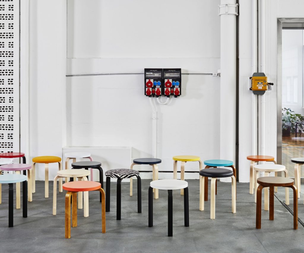 The Artek Stool 60 is the essence of minimalism. (Courtesy of Artek)