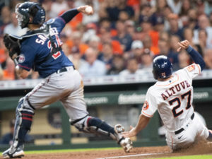 Former Astros shortstop Carlos Correa, now playing for the Minnesota Twins, returned to play his former team. Uvalde school shooting survivor Mayah Zamora, 10 years old, threw out the ceremonial first pitch at Minute Maid Par