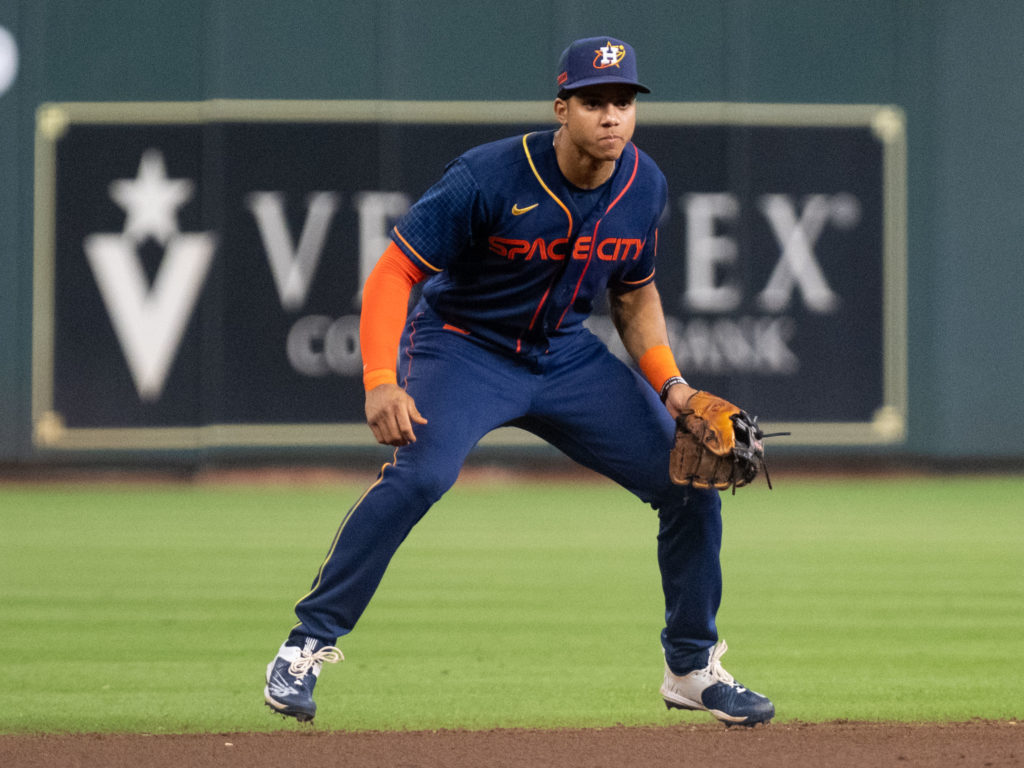 Houston Astros shortstop Jeremy Pena is trying to regain the magic of his early season run. (Photo by F. Carter Smith)