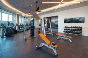 Brava fitness center; Image courtesy of Hines
