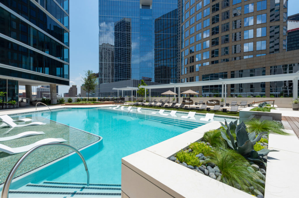 The Brava pool is just one of its sky-high perks.