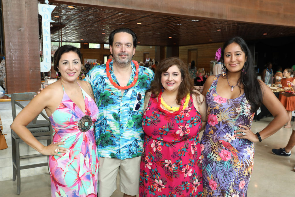 Debbie Elias, David Flores, Sonia Soto, Angelita Sampaio at the Citizens for Animal Protection summer bash. (Photo by Priscilla Dickson)
