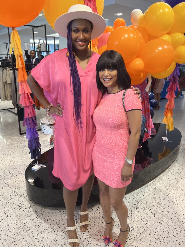 Candice Washington, Crystal Hadnott at the Tickled Pink luncheon kick-off at Tootsies. (Photo by Courtesy of the American Cancer Society)