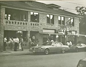 A vintage look at the exterior of Nino’s shows how these Mandola restaurants have been in Houston.