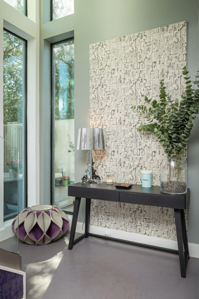 A design feature in the townhouse at 1922 Fairview. (Photo by Anthony Rathbun)