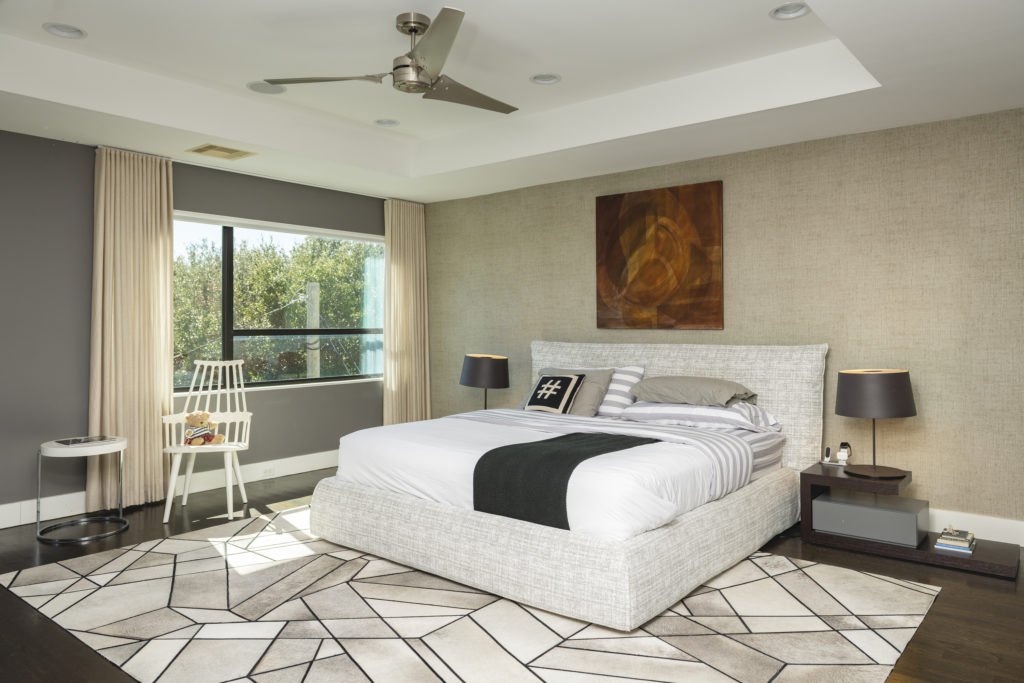 The master bedroom at 1922 Fairview (Photo by Anthony Rathbun)