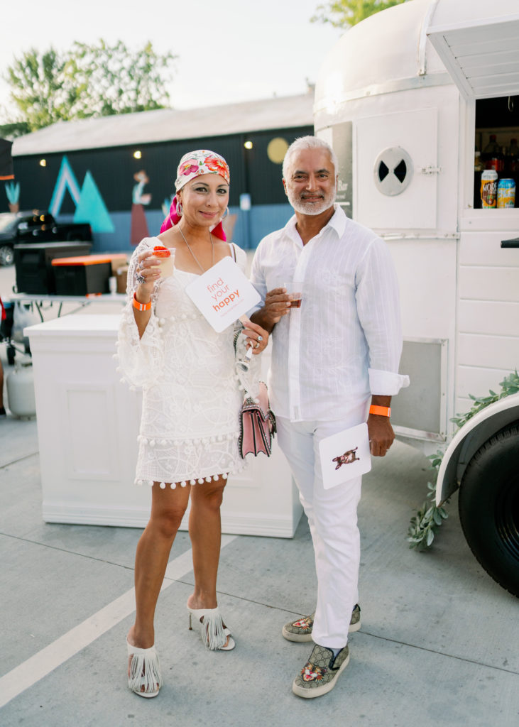 Fatema & Wasim Khan at the Nan & Company Properties party held in association with White Linen Night in The Heights. (Photo by Nan Studios)