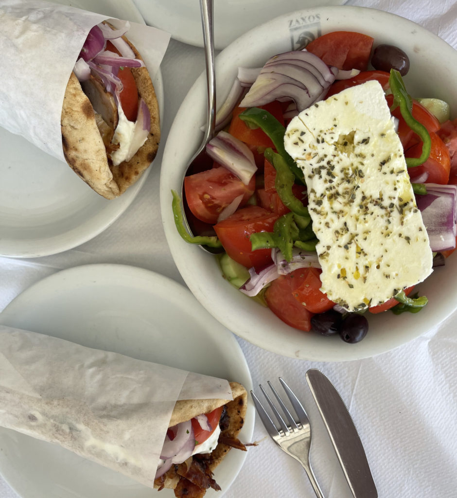 The Athens Riviera is filled with walkable streets packed with local spots for mouthwatering Greek food. (Photo Georgie Miller)