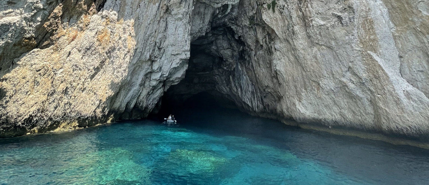 Greece Paxos Antipaxos Cave Swimming
