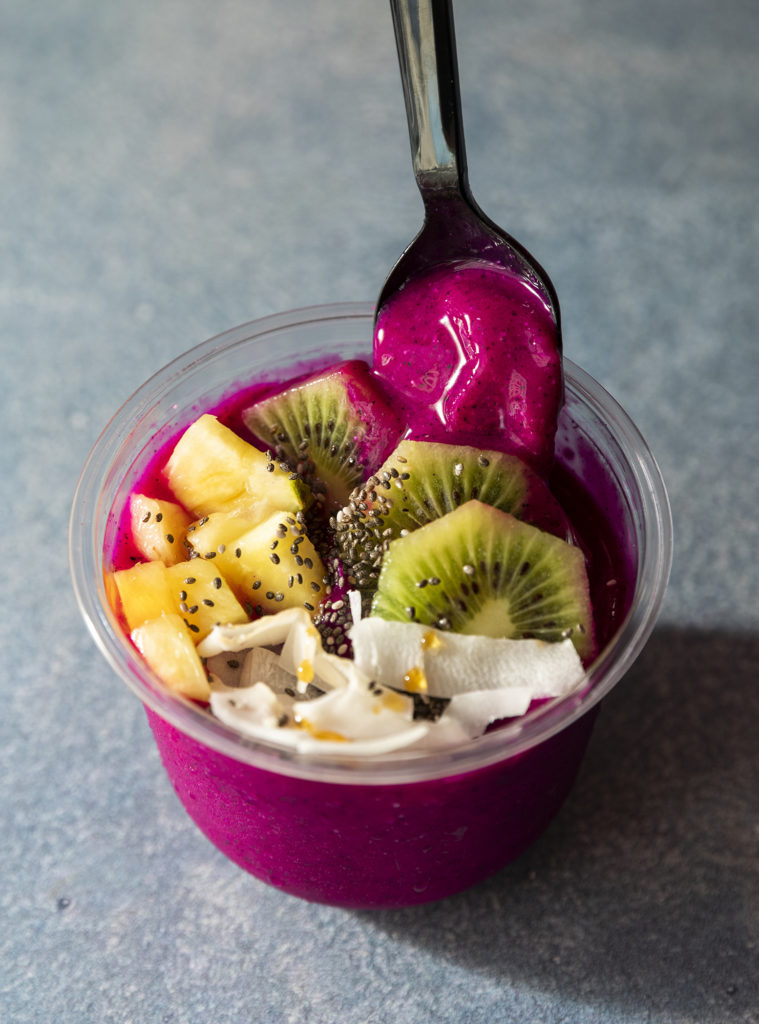 Next month when The Cranky Carrot debuts it will move into creating fruit and vegetable packed bowls, too. (Photo by Julie Soefer)