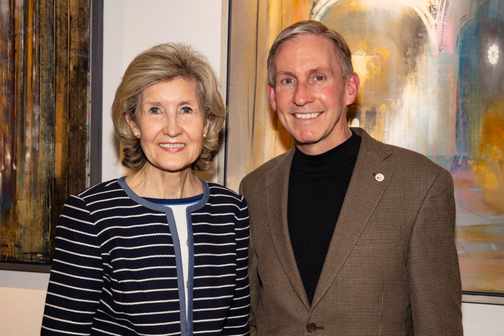 Kay Bailey Hutchison, Dr. Peter WT Pisters at the MD Anderson Cancer Center events  in Aspen