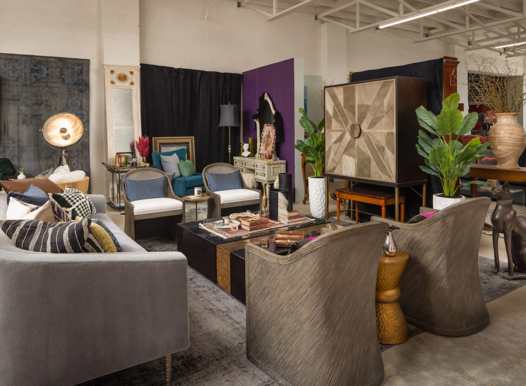 A groovy den by ML Interiors Group. (Photo by Aaron Dougherty)