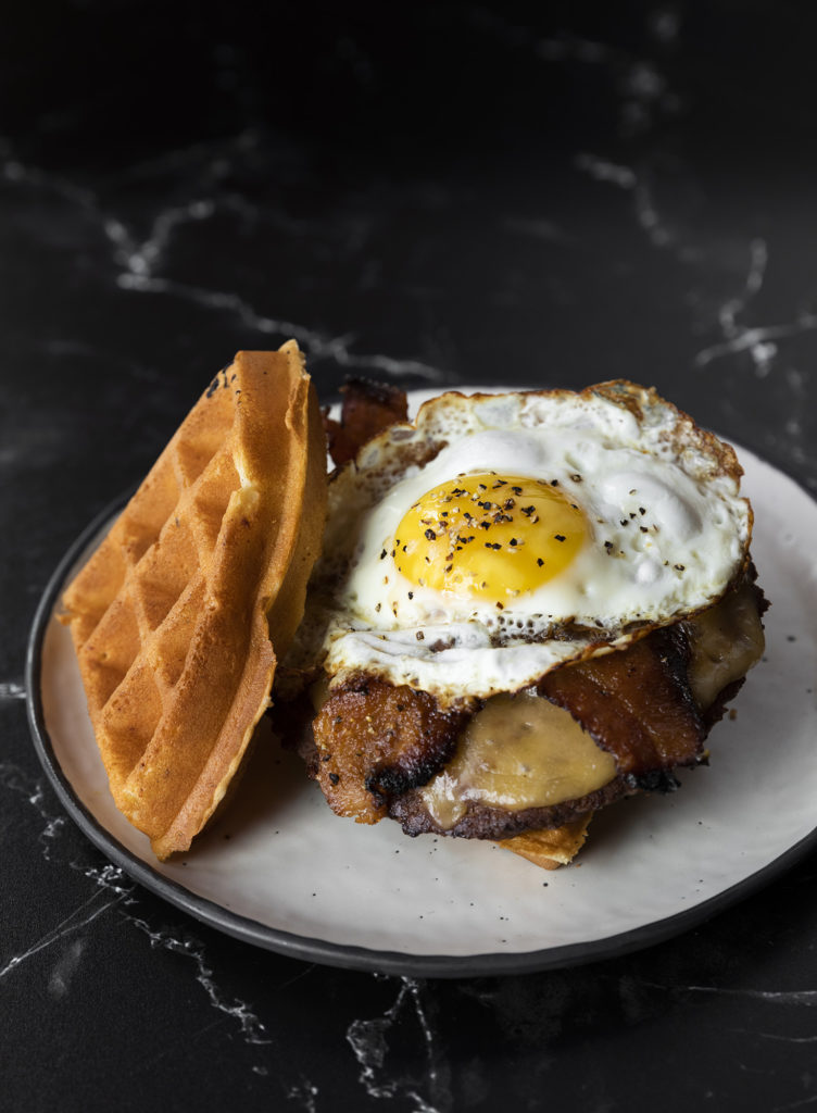 Have a hangover? Chef Tune's Morning After Burger just might make you feel whole again.  (Photo by Julie Soefer)