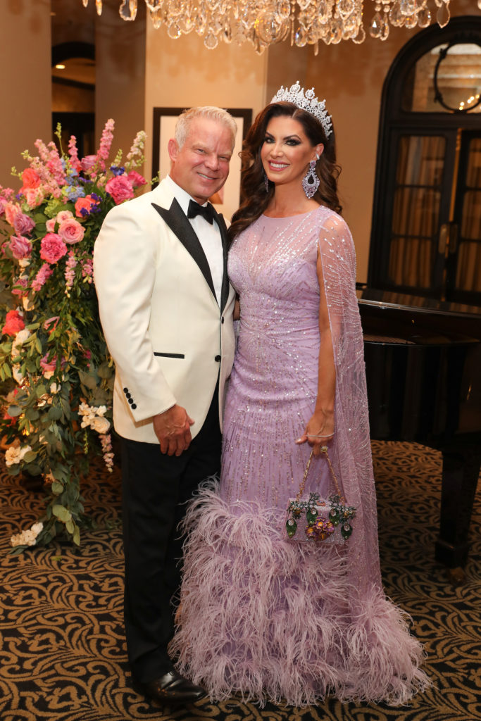 James & Nicole Lassiter at her 'Cinderella' inspired 40th birthday party at Hotel Zaza. (Photo by Priscilla Dickson)
