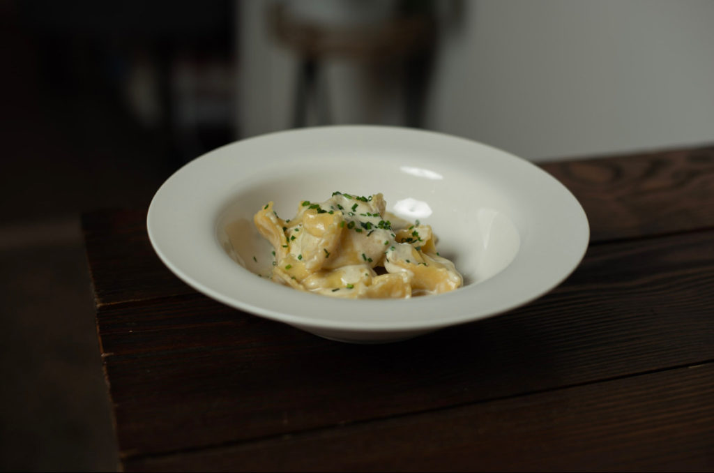 You can book a table at 6 p.m., 7:15 p.m. and 8:30 p.m. at the ReikiNa pop-up Thursday, Friday and Saturdays and enjoy Stacy's  Smoked Cod Agnolotti with bonito flake cream sauce. (Photo by  Dylan Scardino)