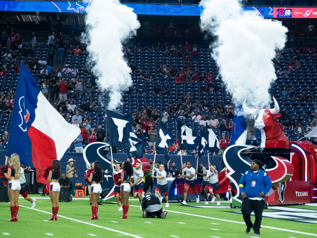 It's NFL football. There's still a lot of pomp and circumstance, no matter what the record is. (Photo by F. Carter Smith)