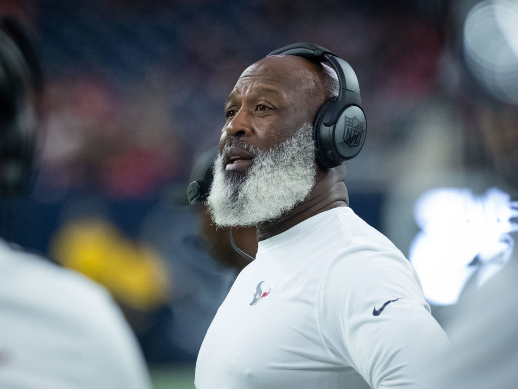 Lovie Smith is the head coach of a Texans team that still has plenty of doubters. (Photo by F. Carter Smith)