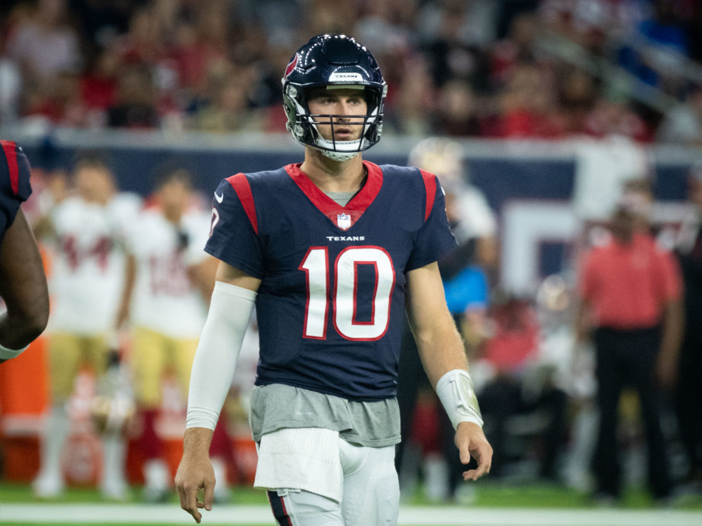 Quarterback Davis Mills is nobody's idea of the solution. (Photo by F. Carter Smith)