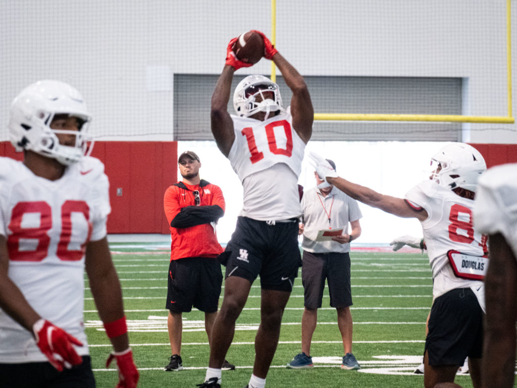 UH freshman receiver Matthew Golden is a playmaker in every sense. (Photo by F. Carter Smith)
