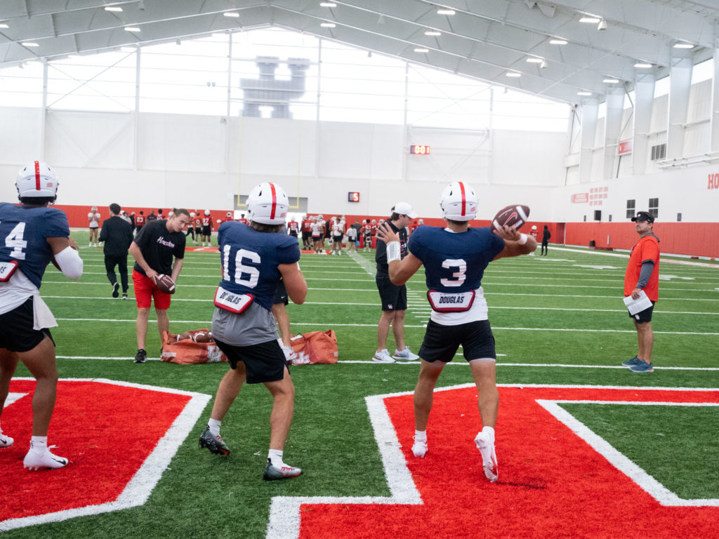 University of Houston quarterback Clayton Tune gives Dana Holgorsen a fourth year starter. (Photo by F. Carter Smith)