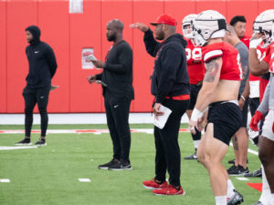 The University of Houston football team, led by head coach Dana Holgersen, held practice in their bubble.