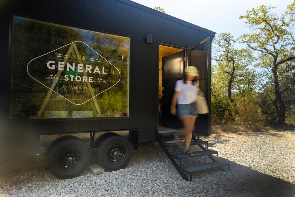 The General Store is housed in one of Getaway's minimalist tiny cabins. (Photo by Getaway)