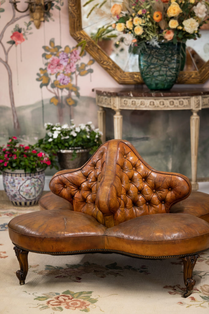 Hayslip Design's lovely ladies lounge.  (Photo by Aaron Dougherty)