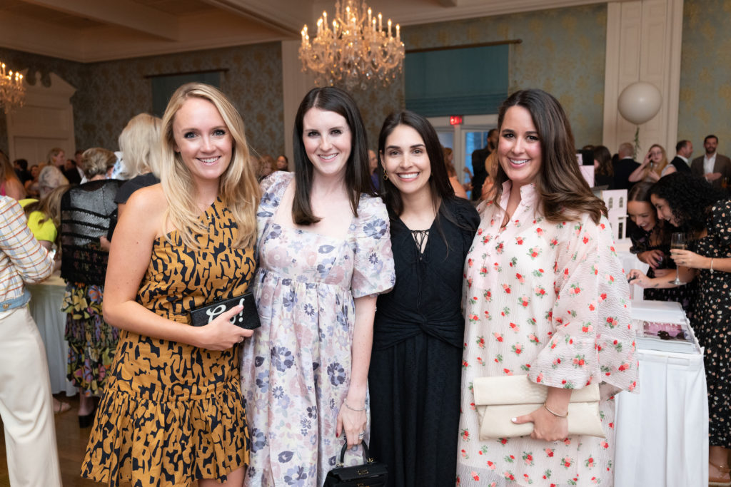 Emily Grant, Meredith Von Blon, Julia Duke, Claire DeShazo at the 'La Petite Maison' gala (Photo by Daniel Ortiz)
