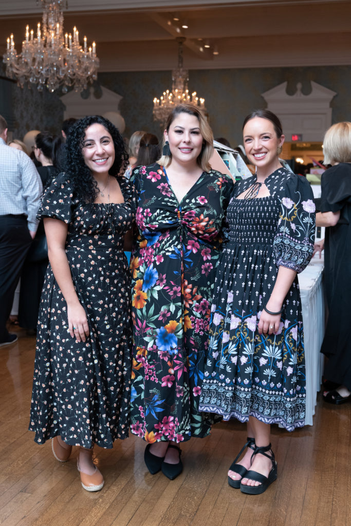 Newberry Architecture's Hana Abuelaish, Erin Nasir, Elizabeth Echols at the 'La Petite Maison' gala (Photo by Daniel Ortiz)
