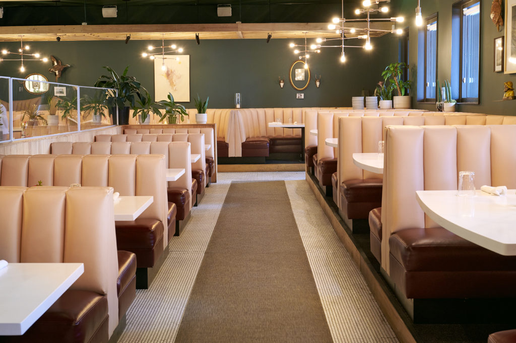 The dining room of Indianola in Houston's East End. (Photo by Ralph Smith)