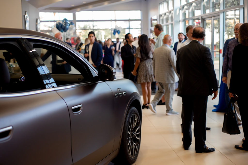 The Maserati Grecale Roadshow landed at Helfman Maserati for close-ups of the Italian automaker's midsize SUV. (Photo by Camille Simmons)