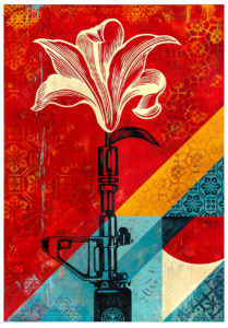 251 Shepard Fairey, AR-15 Lily, 2021