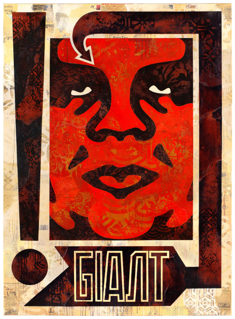 Shepard Fairey's "Exclamation," Version 2, 2019 (courtesy of artist)