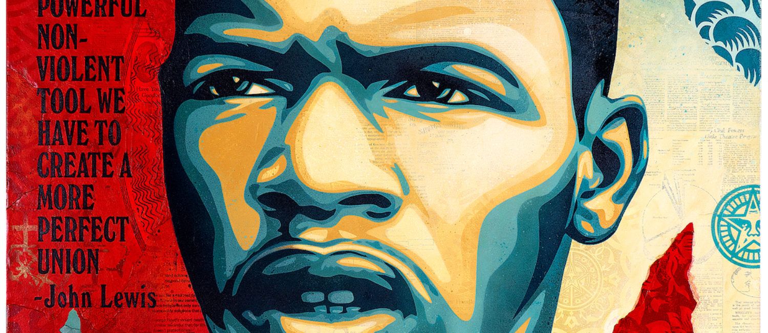 255 Shepard Fairey, John Lewis-Good Trouble, Version 2, 2020