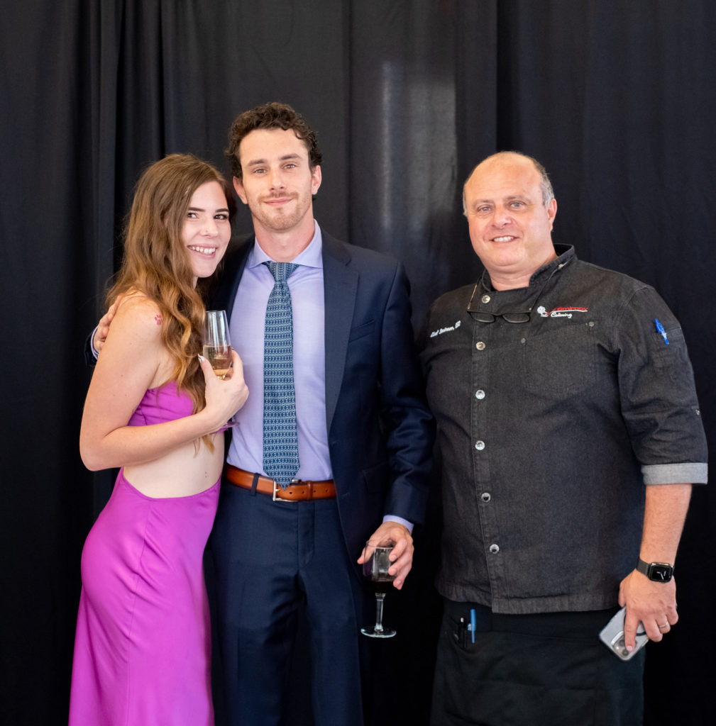 Ashlyn Sterling, Dennis Smirnov, Chef Vladimir Smirnov at the Maserati Grecale Roadshow at Helfman Maserati (Photo by Camille Simmons)