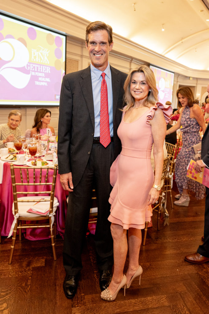 Haag & Millette Sherman at the American Cancer Society Tickled Prink luncheon (Photo by Fulton Davenport)