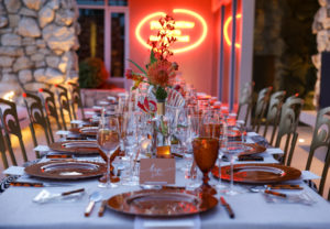 A beautifully set table