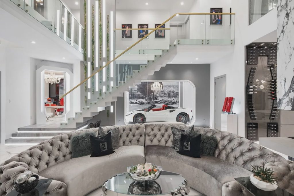 Jackson is an avid car collector, a hobby on fall display within the Dallas home.