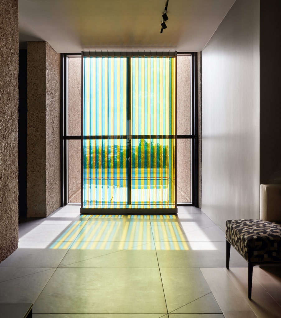 Carlos Cruz-Diez’s Transchromie sculpture, 1965, from Sicardi | Ayers | Bacino. (Photo by Pär Bengtsson)