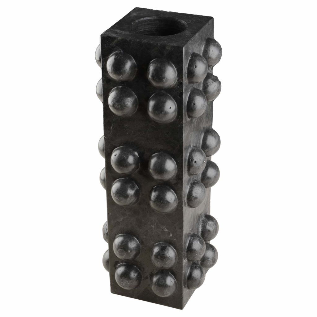 A vase, handcrafted in marble in Turkey, from Nina Magnon's exclusive home collection for Bergdorf Goodman.