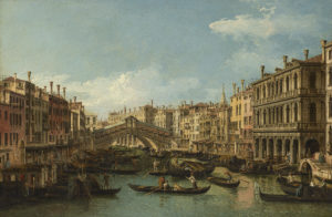 519 Bellotto, Bernardo, Venice, the Grand Canal with the Rialto Bridge seen from the South