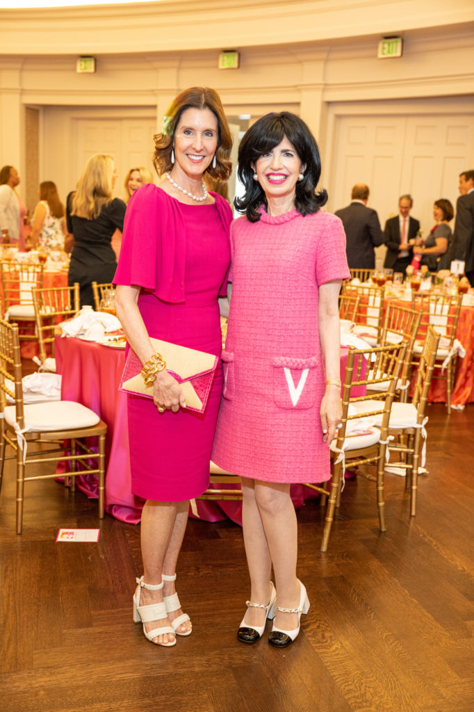Phoebe Tudor, Dr. Kelli Cohen Fein at the American Cancer Society's Tickled Pink luncheon (Photo by Fulton Davenport)