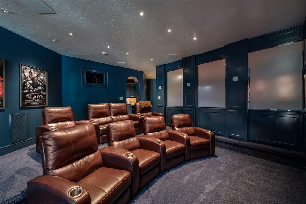 The cinema with stadium seating is ready for you to catch the next game or awards show.