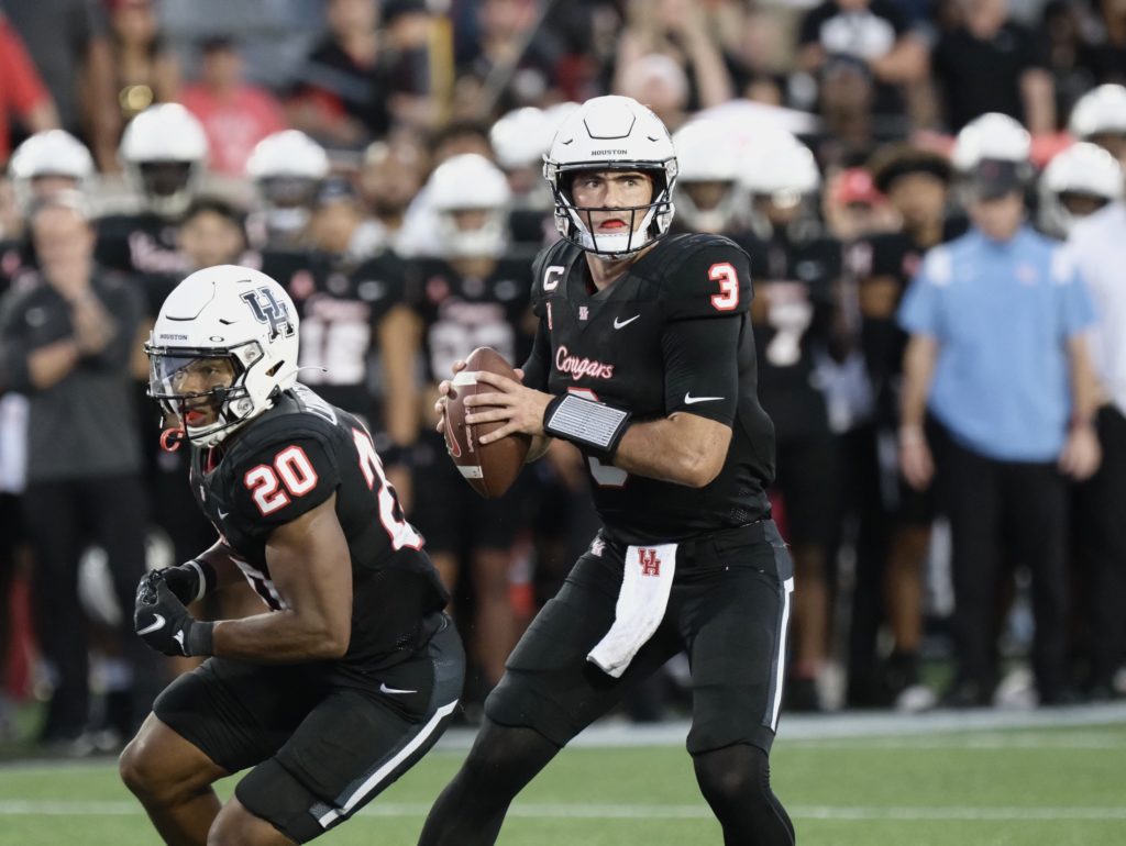 UH quarterback Clayton Tune is trying to keep his final season on track. (Photo by F. Carter Smith)